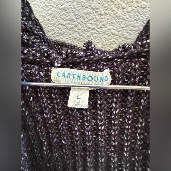 Earthbound hooded open front knit cardigan - Picture 2 of 5